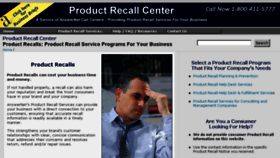 What Productrecallcenter.com website looked like in 2017 (8 years ago)