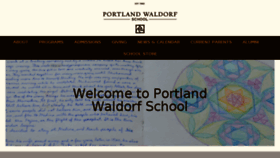 What Portlandwaldorf.org website looked like in 2017 (6 years ago)