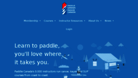 What Paddlingcanada.com website looked like in 2017 (6 years ago)