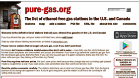 What Pure-gas.com website looked like in 2017 (6 years ago)