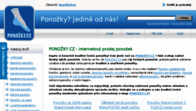 What Podkolenky.cz website looked like in 2017 (6 years ago)
