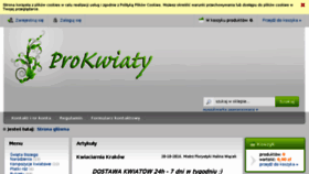 What Prokwiaty.pl website looked like in 2017 (6 years ago)