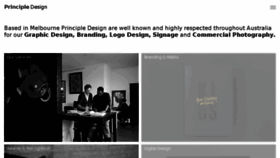 What Principledesign.com.au website looked like in 2017 (8 years ago)