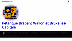 What Petanque-bwbc.be website looked like in 2017 (6 years ago)
