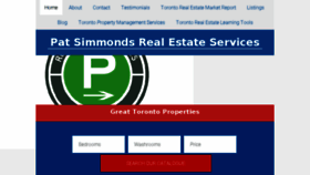 What Patsimmonds.com website looked like in 2017 (6 years ago)