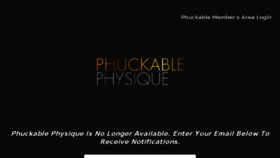 What Phuckablephysique.com website looked like in 2017 (6 years ago)