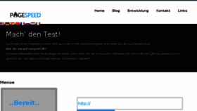 What Pagespeed.de website looked like in 2017 (6 years ago)
