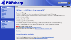 What Pdfsharp.com website looked like in 2017 (6 years ago)