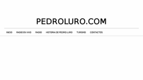 What Pedroluro.com website looked like in 2017 (6 years ago)