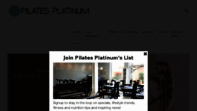 What Pilatesplatinum.com website looked like in 2017 (6 years ago)