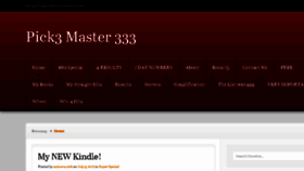 What Pick3master333.com website looked like in 2017 (6 years ago)
