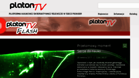 What Platontv.pl website looked like in 2017 (6 years ago)