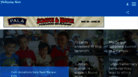 What Philippinenews.com website looked like in 2017 (6 years ago)