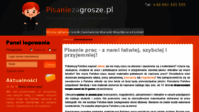 What Pisaniezagrosze.pl website looked like in 2017 (6 years ago)