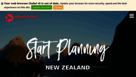 What Publicholidays.co.nz website looked like in 2017 (6 years ago)