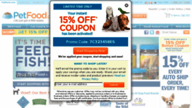 What Petfood.com website looked like in 2017 (6 years ago)