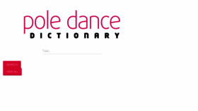 What Poledancedictionary.com website looked like in 2017 (6 years ago)
