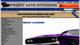 What Profitautointeriors.com website looked like in 2017 (6 years ago)