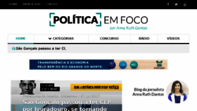 What Politicaemfoco.com website looked like in 2017 (6 years ago)