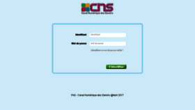 What Portail.cns-edu.com website looked like in 2017 (6 years ago)