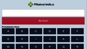 What Pribalovy-letak.cz website looked like in 2017 (6 years ago)
