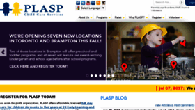 What Plasp.com website looked like in 2017 (6 years ago)