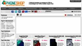 What Phoneshop.nl website looked like in 2017 (6 years ago)