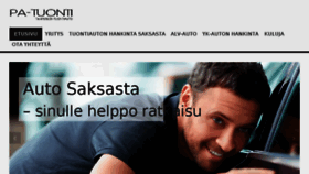 What Pa-tuonti.fi website looked like in 2017 (6 years ago)