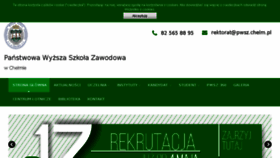 What Pwsz.chelm.pl website looked like in 2017 (6 years ago)
