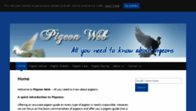 What Pigeonweb.net website looked like in 2017 (6 years ago)