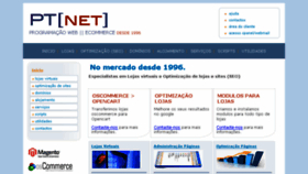 What Ptnet.net website looked like in 2017 (6 years ago)