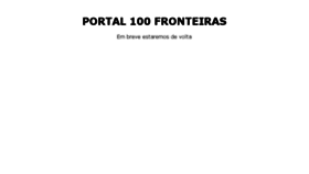 What Portal100fronteiras.com.br website looked like in 2017 (6 years ago)