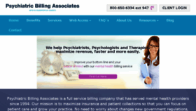 What Psychiatricbilling.com website looked like in 2017 (6 years ago)