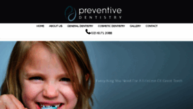 What Preventivedentistry.com.au website looked like in 2017 (6 years ago)