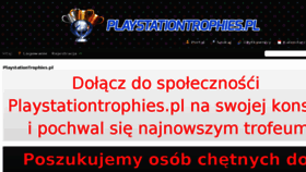 What Playstationtrophies.pl website looked like in 2017 (7 years ago)
