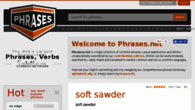 What Phrases.net website looked like in 2017 (6 years ago)