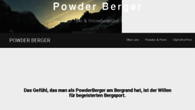 What Powderberger.de website looked like in 2017 (6 years ago)
