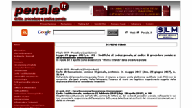 What Penale.it website looked like in 2017 (6 years ago)