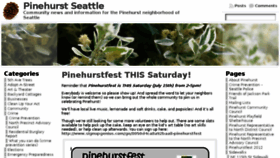 What Pinehurstseattle.org website looked like in 2017 (6 years ago)