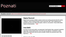 What Poznati.info website looked like in 2017 (6 years ago)