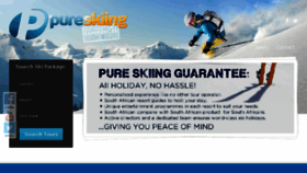 What Pureskiing.co.za website looked like in 2017 (6 years ago)