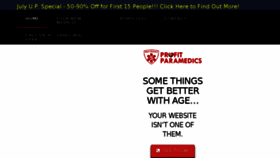 What Profitparamedics.com website looked like in 2017 (6 years ago)