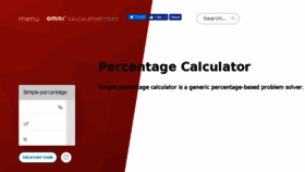 What Percentagecalculator.info website looked like in 2017 (6 years ago)