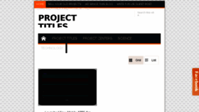 What Projecttitles4free.blogspot.com website looked like in 2017 (6 years ago)