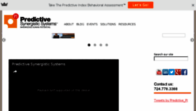 What Predictivesynergisticsystems.com website looked like in 2017 (6 years ago)