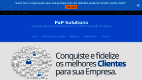 What Papsolutions.com.br website looked like in 2017 (6 years ago)