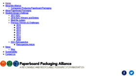 What Paperboardpackaging.org website looked like in 2017 (6 years ago)