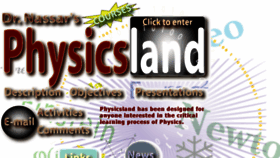 What Physicsland.com website looked like in 2017 (6 years ago)