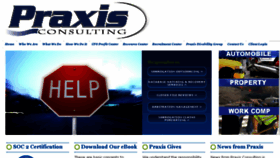 What Praxisconsulting.com website looked like in 2017 (6 years ago)