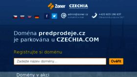 What Predprodeje.cz website looked like in 2017 (6 years ago)